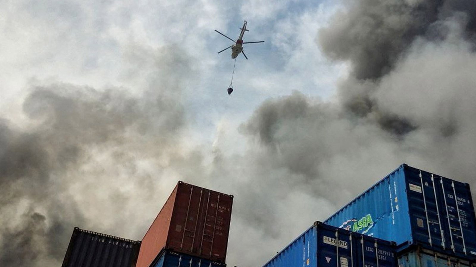 Drone shows destruction following huge Iran port explosion | Infrastructure