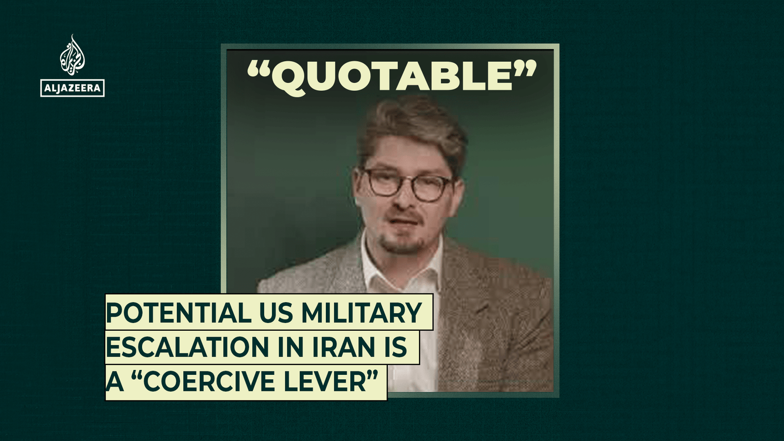 Potential US military escalation in Iran is a “coercive lever” | Al Jazeera