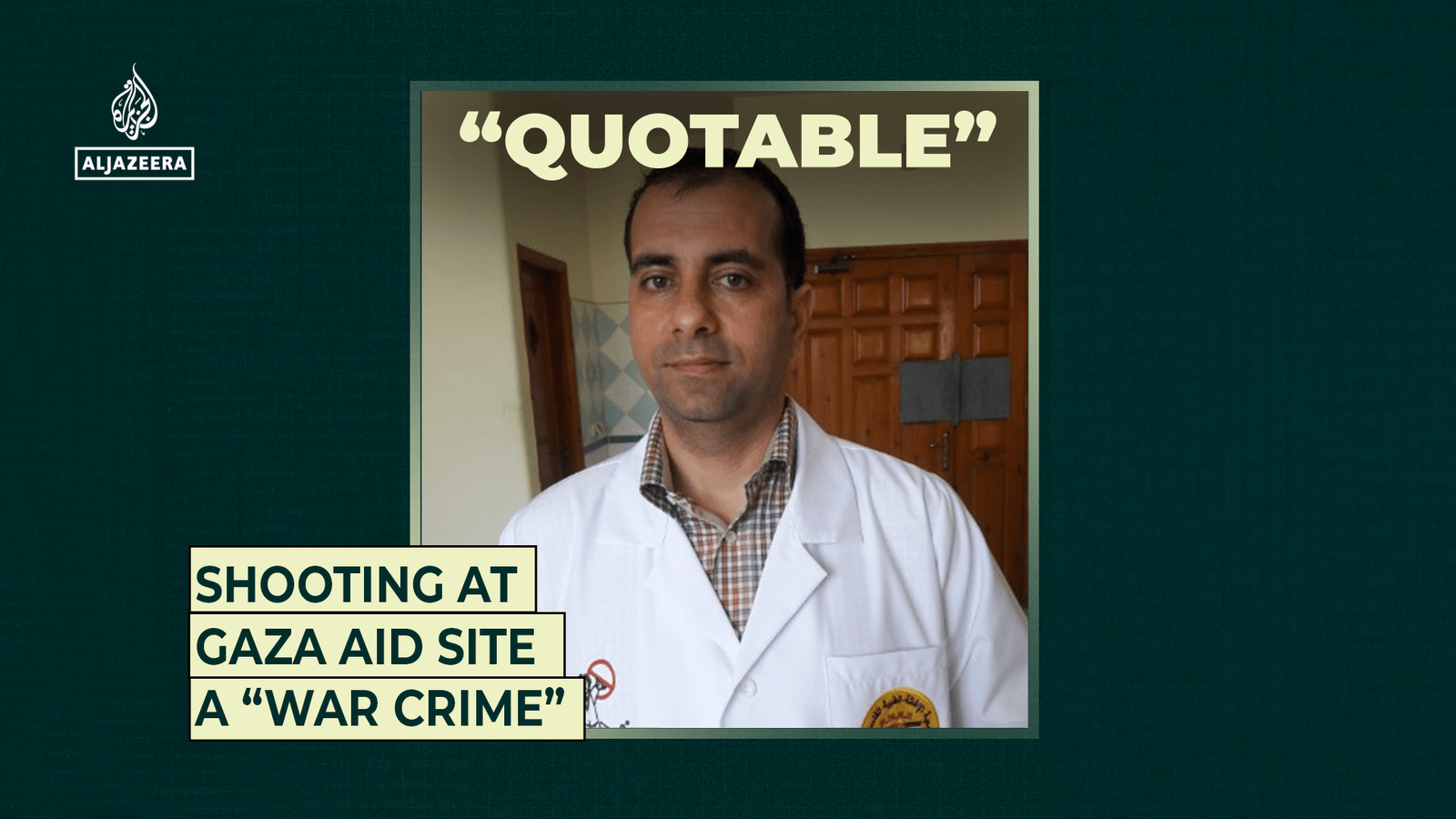Shooting at Gaza aid site a “war crime” | Gaza